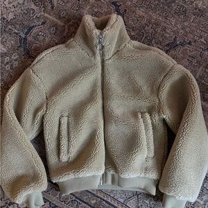 WeWoreWhat Cozy Sherpa Zip-Up Jacket